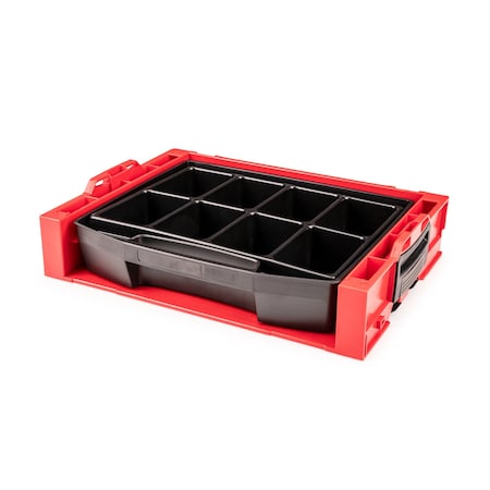 Tekton Open Top Drawer LS-Tray with 8-Cavity Parts Tray and Stacking Drawer Rack OLB94013